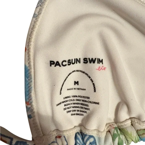 PacSun Eco-Friendly Floral Bikini Top Only - Picture 3 of 3